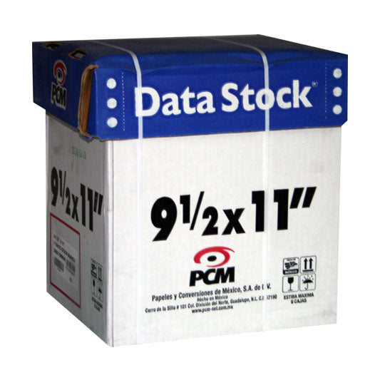 Papel para impresión PCM DS00113000B - DATA STOCK 9½ X 11 1T C/3000 BCO Papel para impresión PCM DS00113000B - DATA STOCK 9½ X 11 1T C/3000 BCO